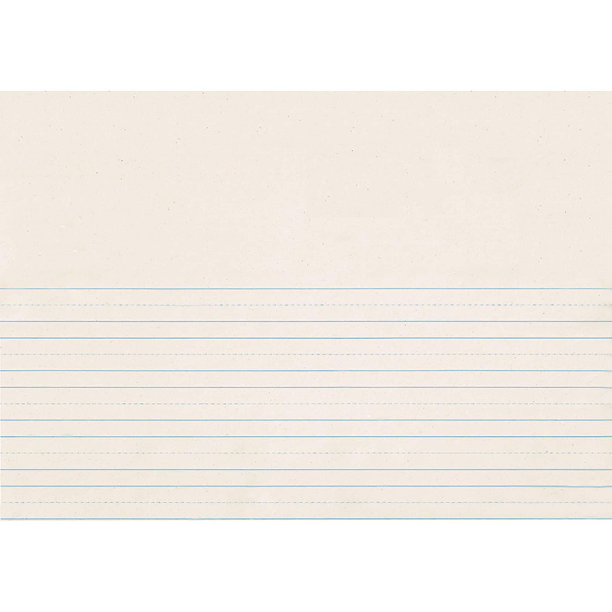 Pacon® 7/8” Ruled White Picture Story Ruled Newsprint Paper, 500 Count